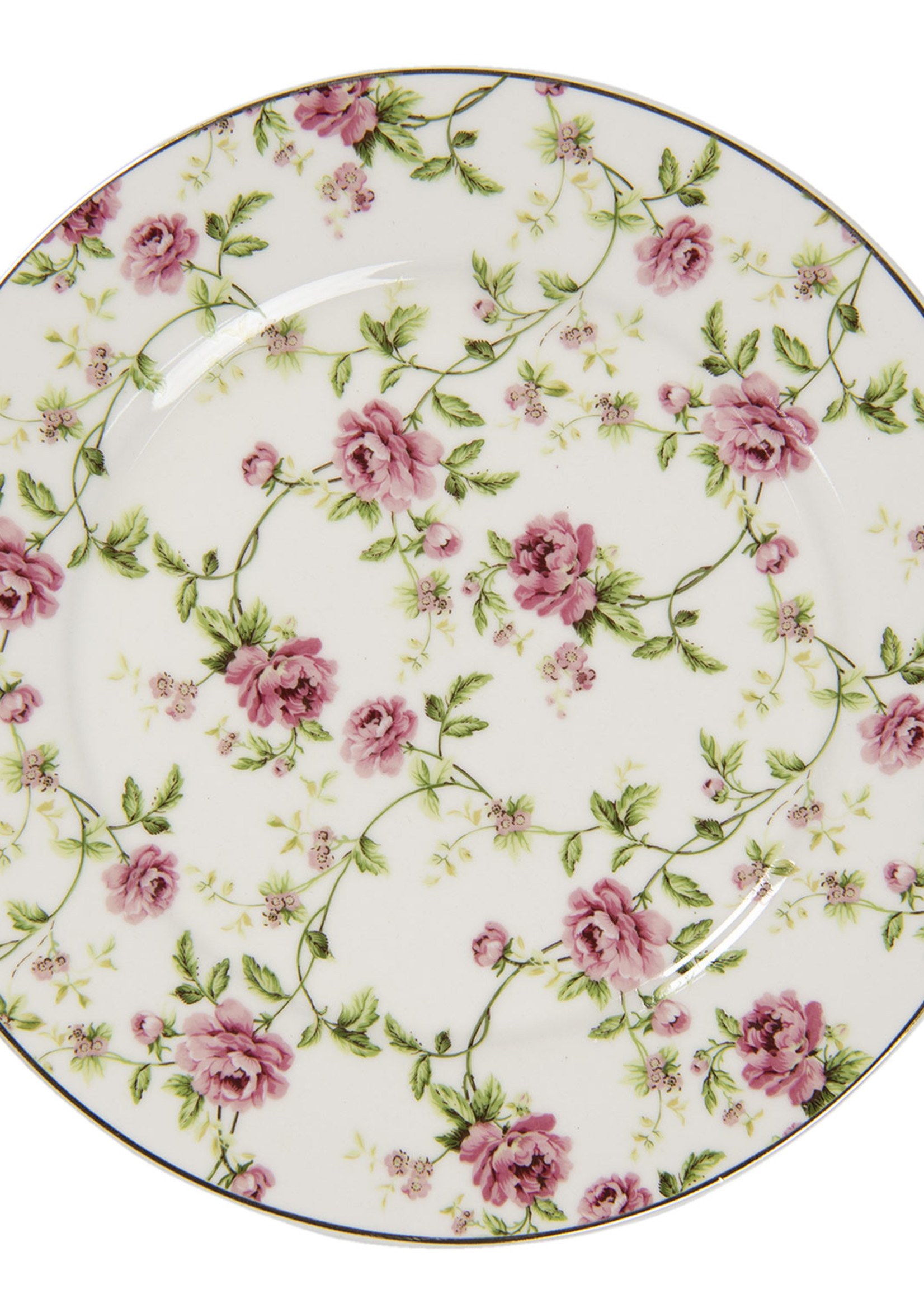 Clayre & Eef Petite assiette Ø 21*2 cm RODP