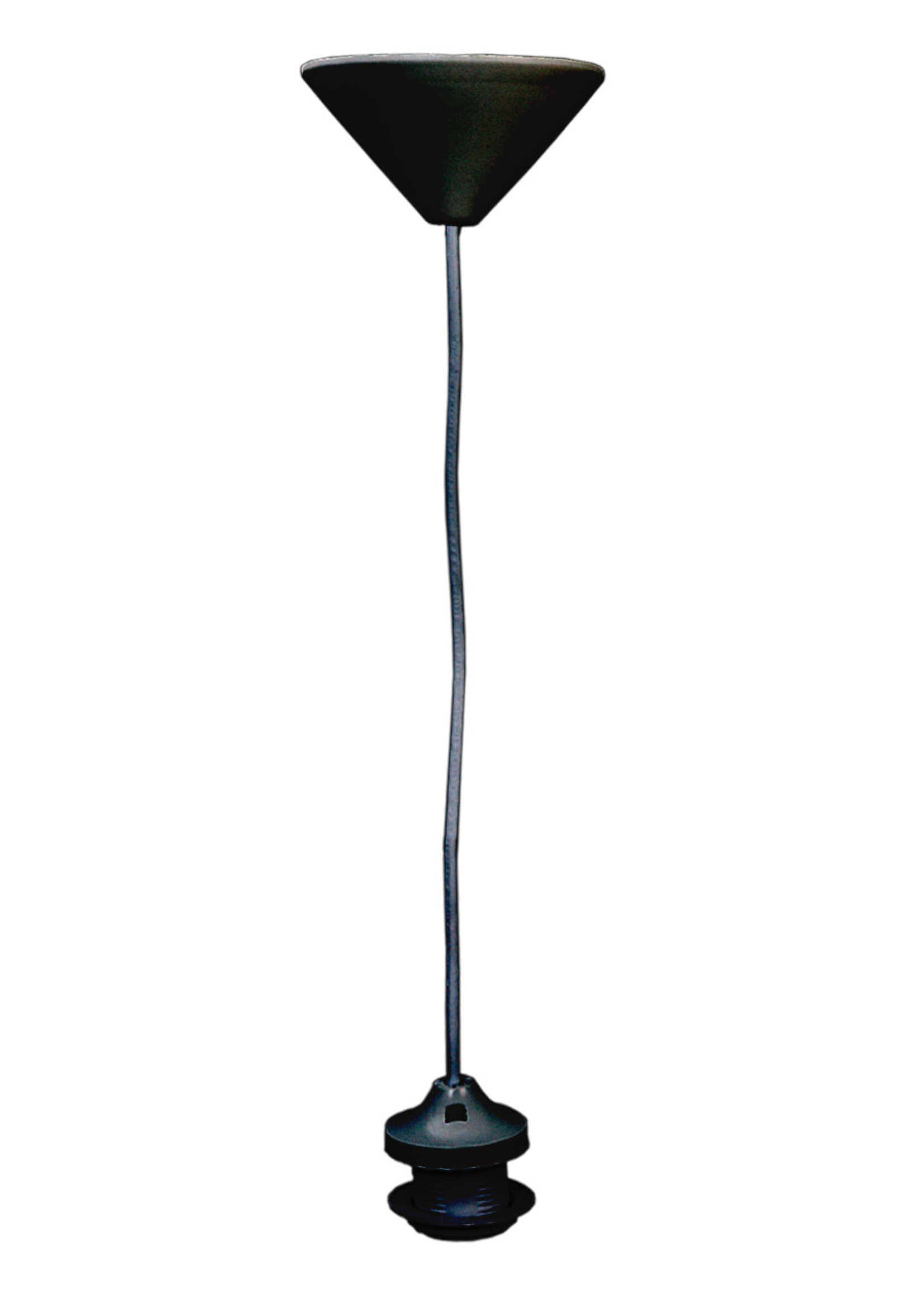 Clayre & Eef snoerpendel E27 zwart 1.35 mtr SPLOSZ