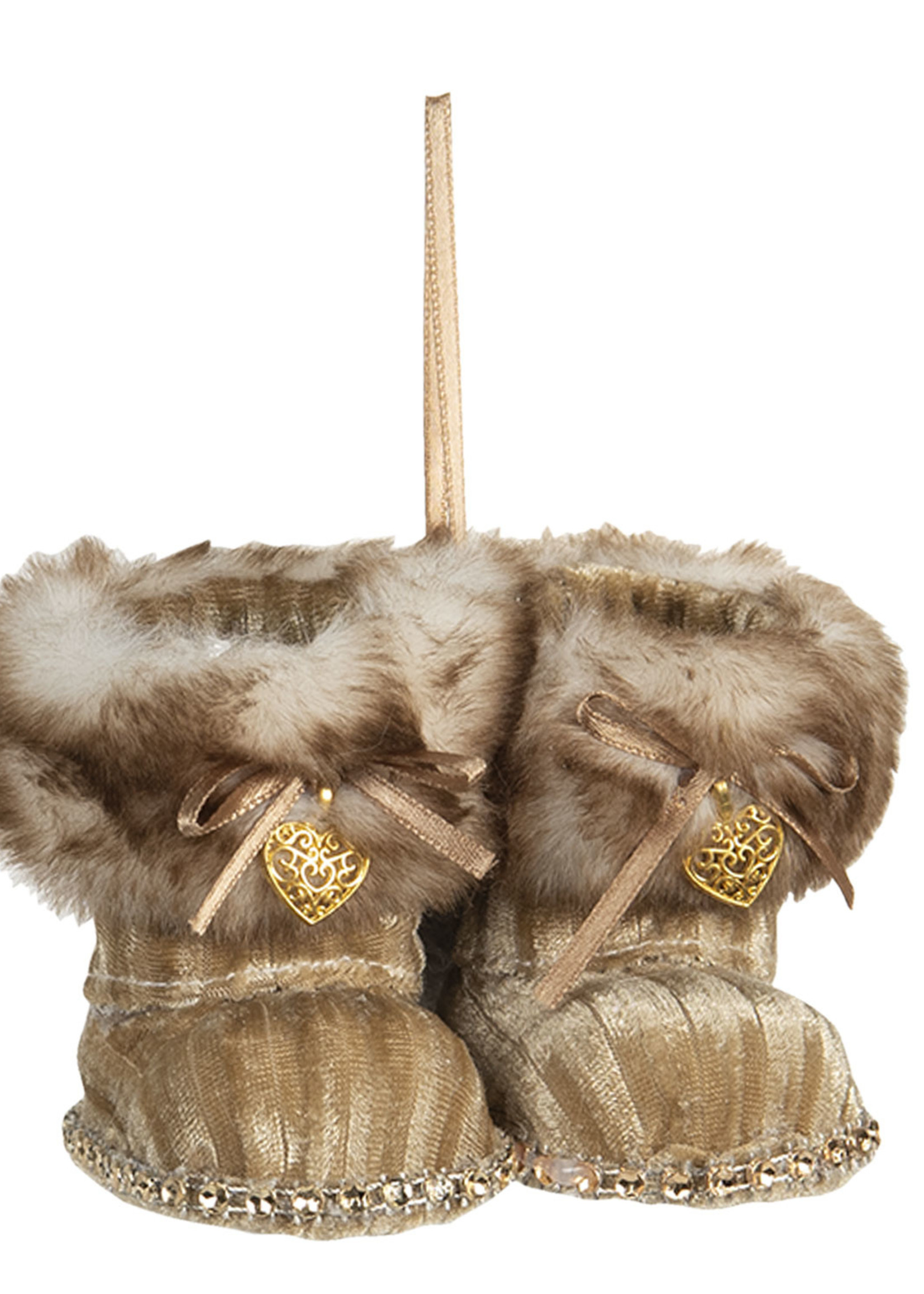 Clayre & Eef Décoration pantoufles 8*7*7 cm TW0539