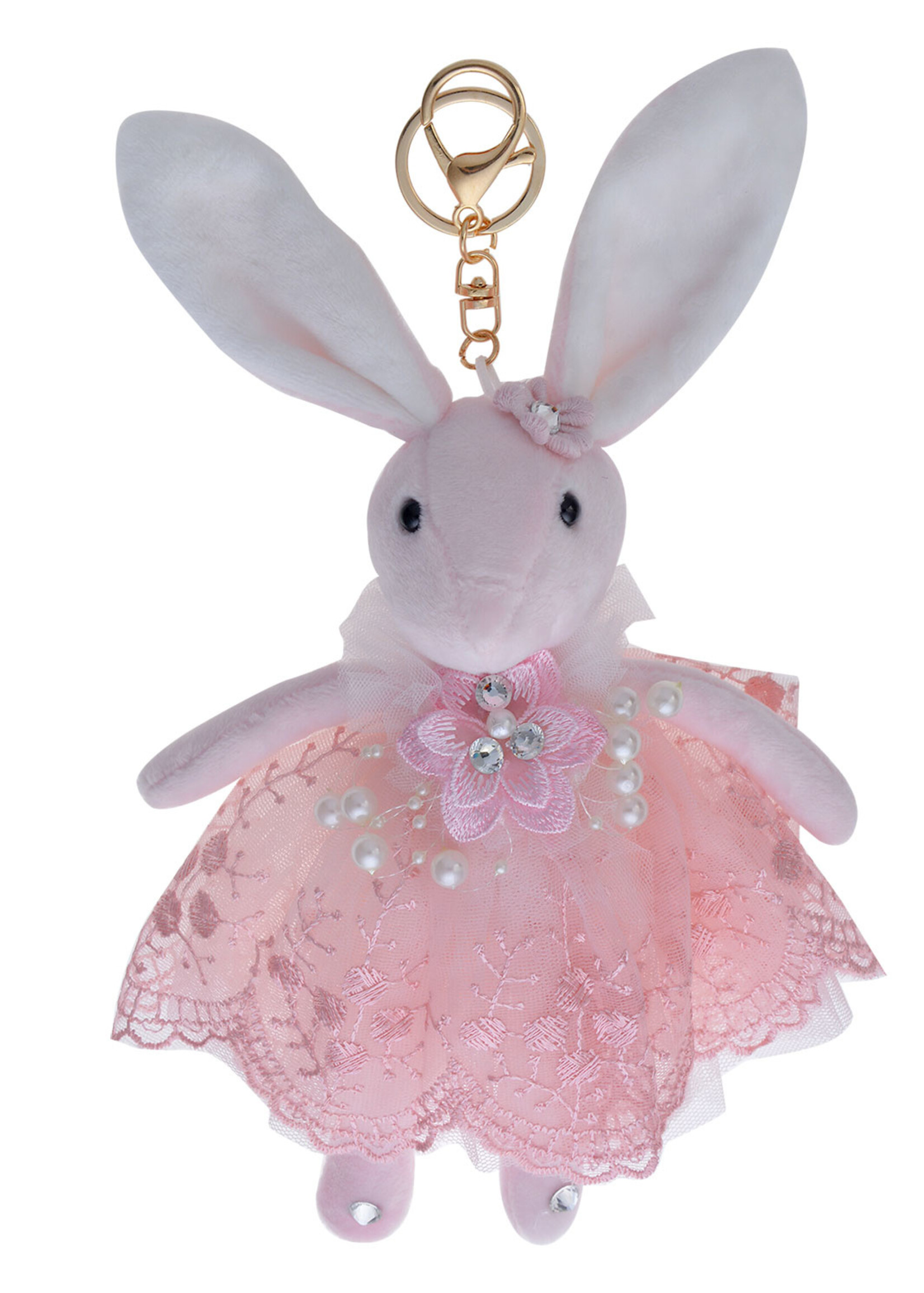 Clayre & Eef Decoratie konijn (pluche) 20 cm TW0561