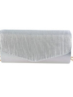 Clayre & Eef Tas 20*10 cm zilverkleurig MLBAG0359ZI