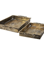 Clayre & Eef Plateau (set 2) 63*36*7 / 52*29*5 cm 5Y0923