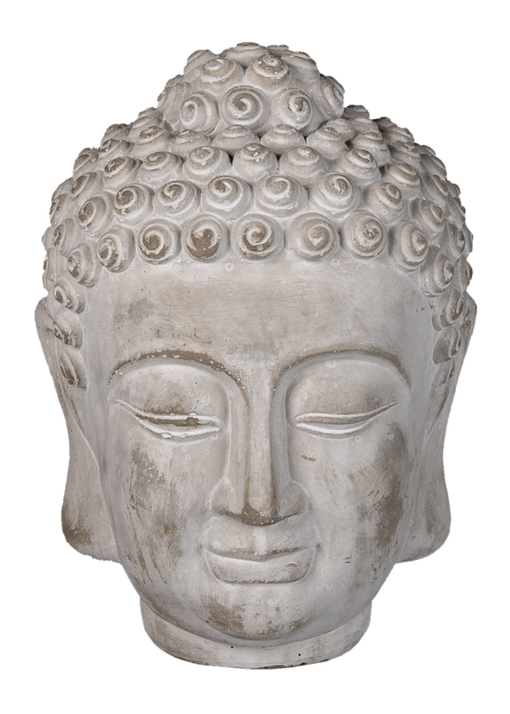 Clayre & Eef Decoratie hoofd Boeddha 17*17*24 cm 6TE0360L