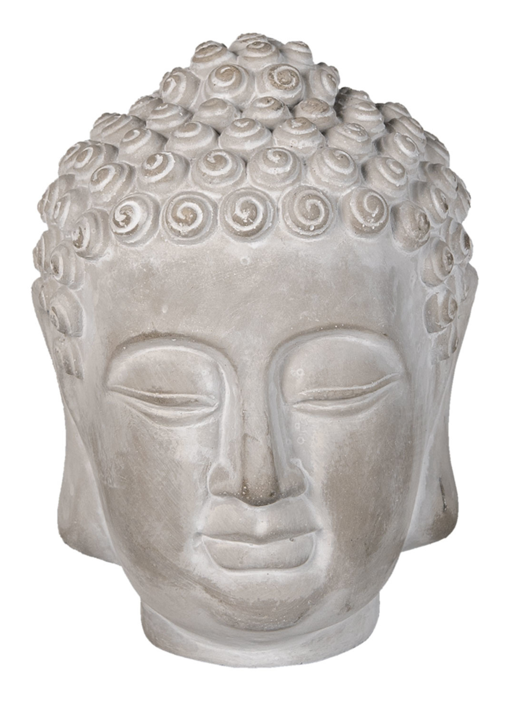 Clayre & Eef Decoratie hoofd Boeddha 15*15*19 cm 6TE0360M