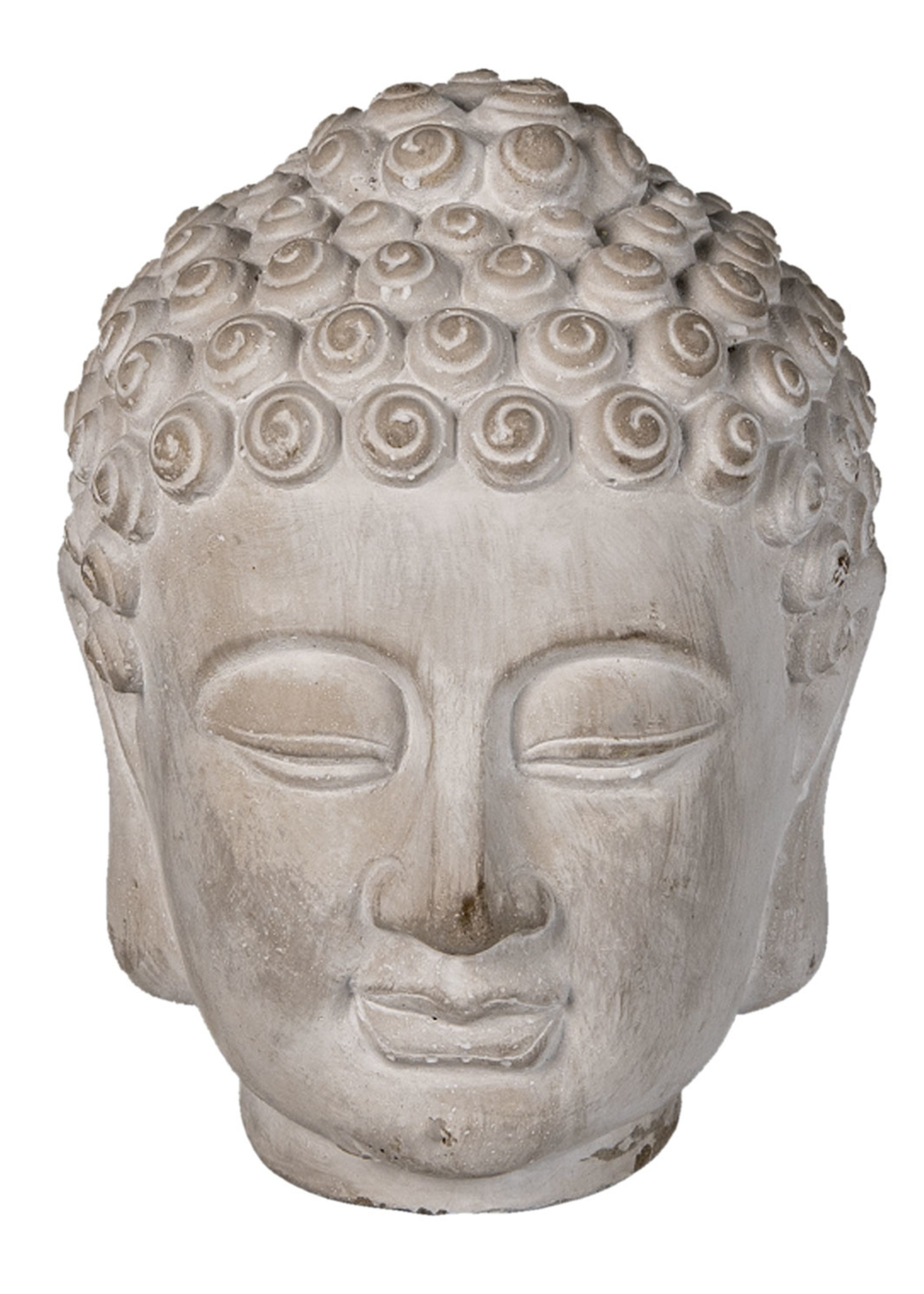 Clayre & Eef Decoratie hoofd Boeddha 13*14*17 cm 6TE0360S