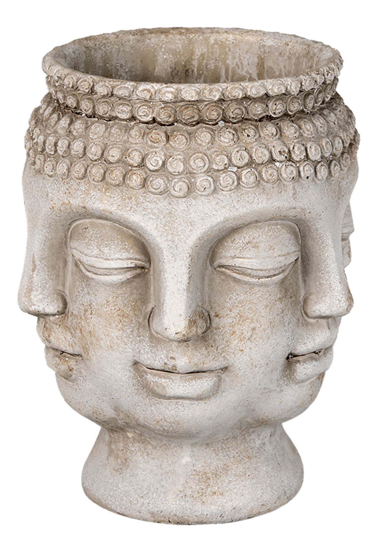 Clayre & Eef Bloempot Boeddha 15*14*18 cm 6TE0370