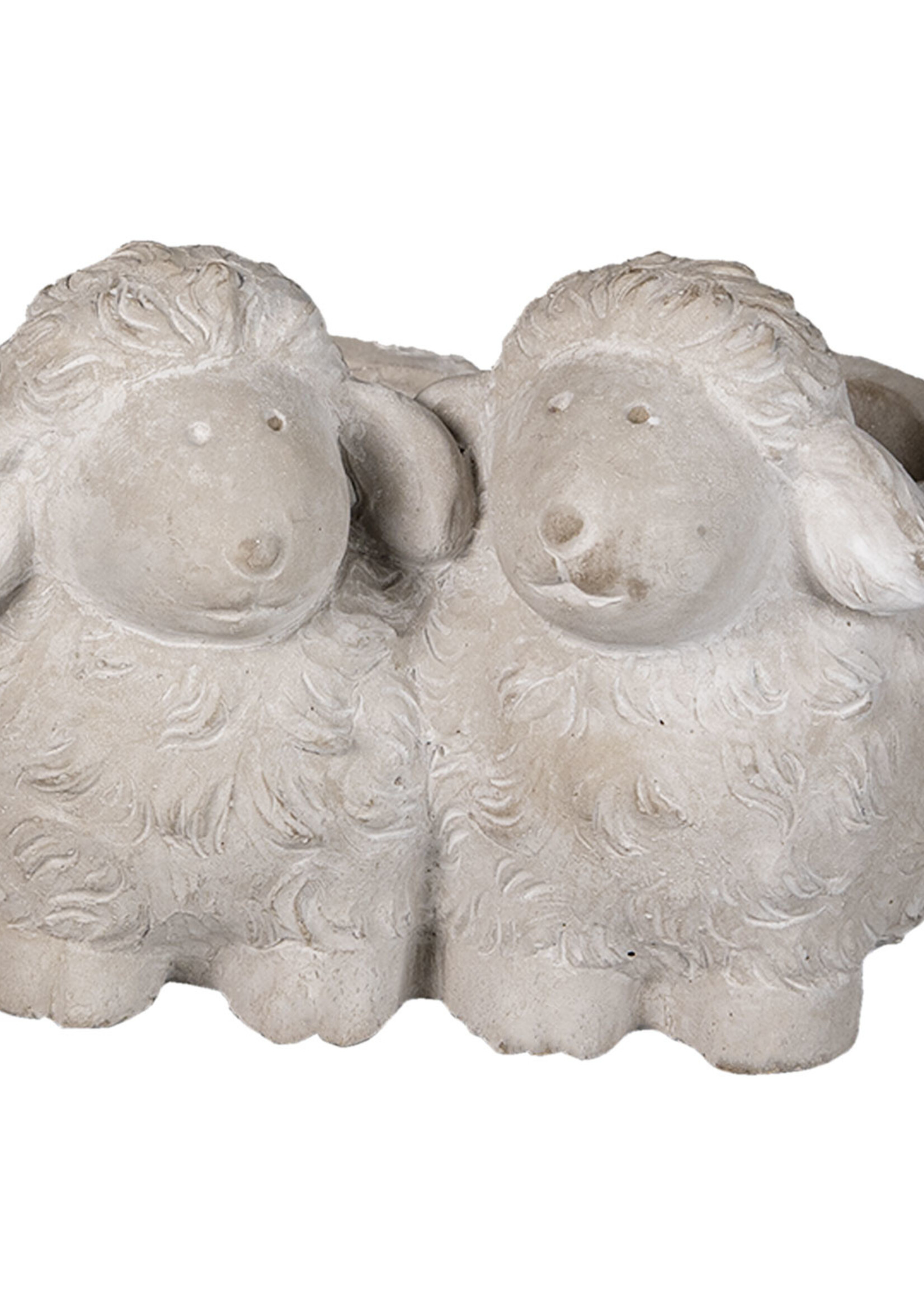 Clayre & Eef Pot de fleur moutons 18*17*12 cm 6TE0371