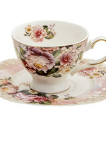 Clayre & Eef Tasse et soucoupe 12*9*7 / Ø 15*1 cm / 200 ml 6CE1274