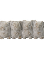 Clayre & Eef Pot de fleur lapins 33*19*11 cm 6TE0373