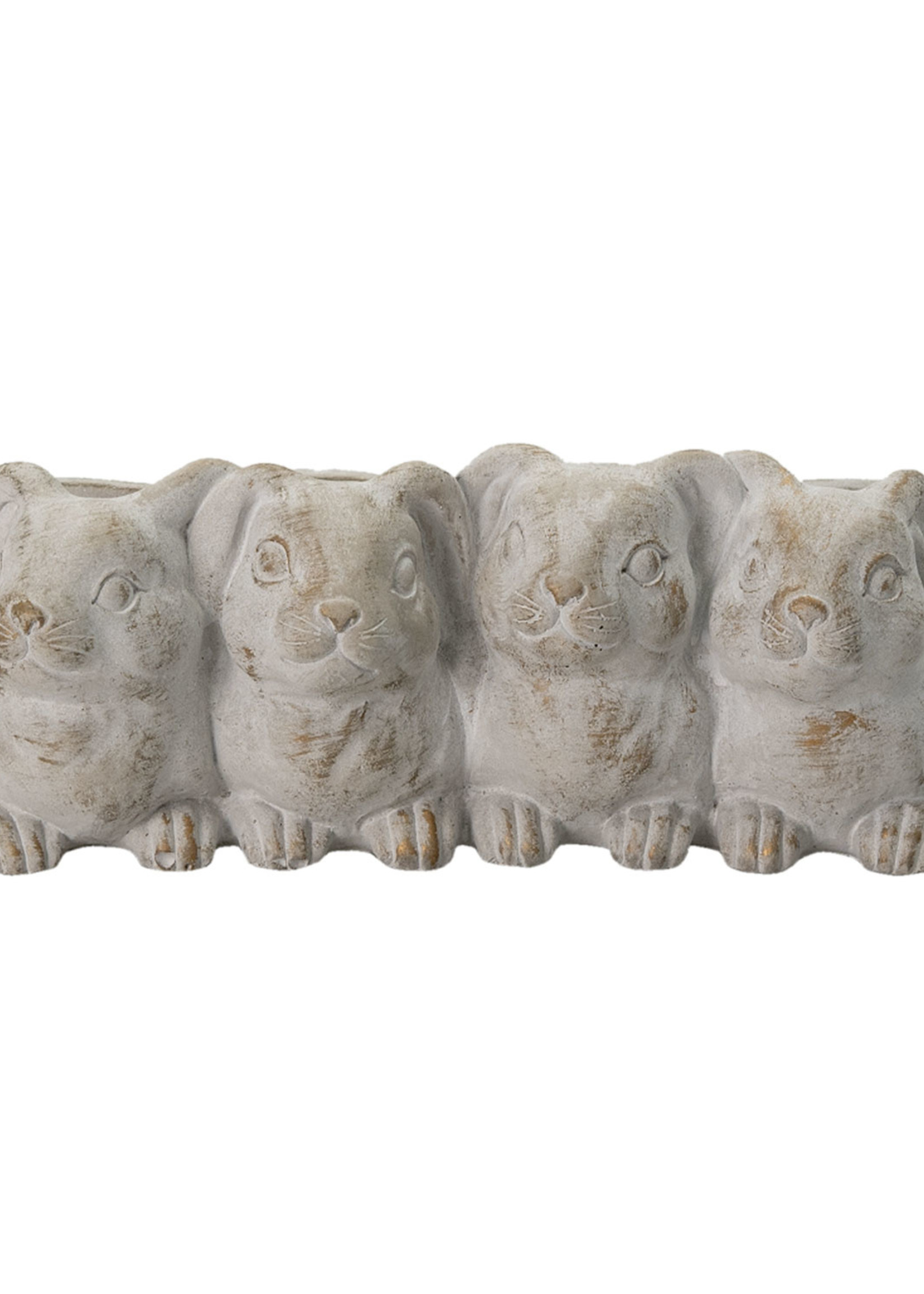 Clayre & Eef Bloempot konijnen 33*19*11 cm 6TE0373