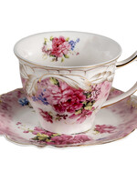 Clayre & Eef Tasse et soucoupe 12*9*7 / 14*15*1 cm / 200 ml 6CE1270