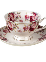 Clayre & Eef Tasse et soucoupe 12*10*6 / Ø 15*2 cm / 200 ml 6CE1277