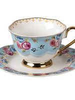 Clayre & Eef Tasse et soucoupe 12*9*7 / Ø 15*2 cm / 160 ml 6CE1278