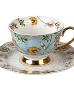 Clayre & Eef Tasse et soucoupe 12*9*6 / Ø 15*2 cm / 200 ml 6CE1282