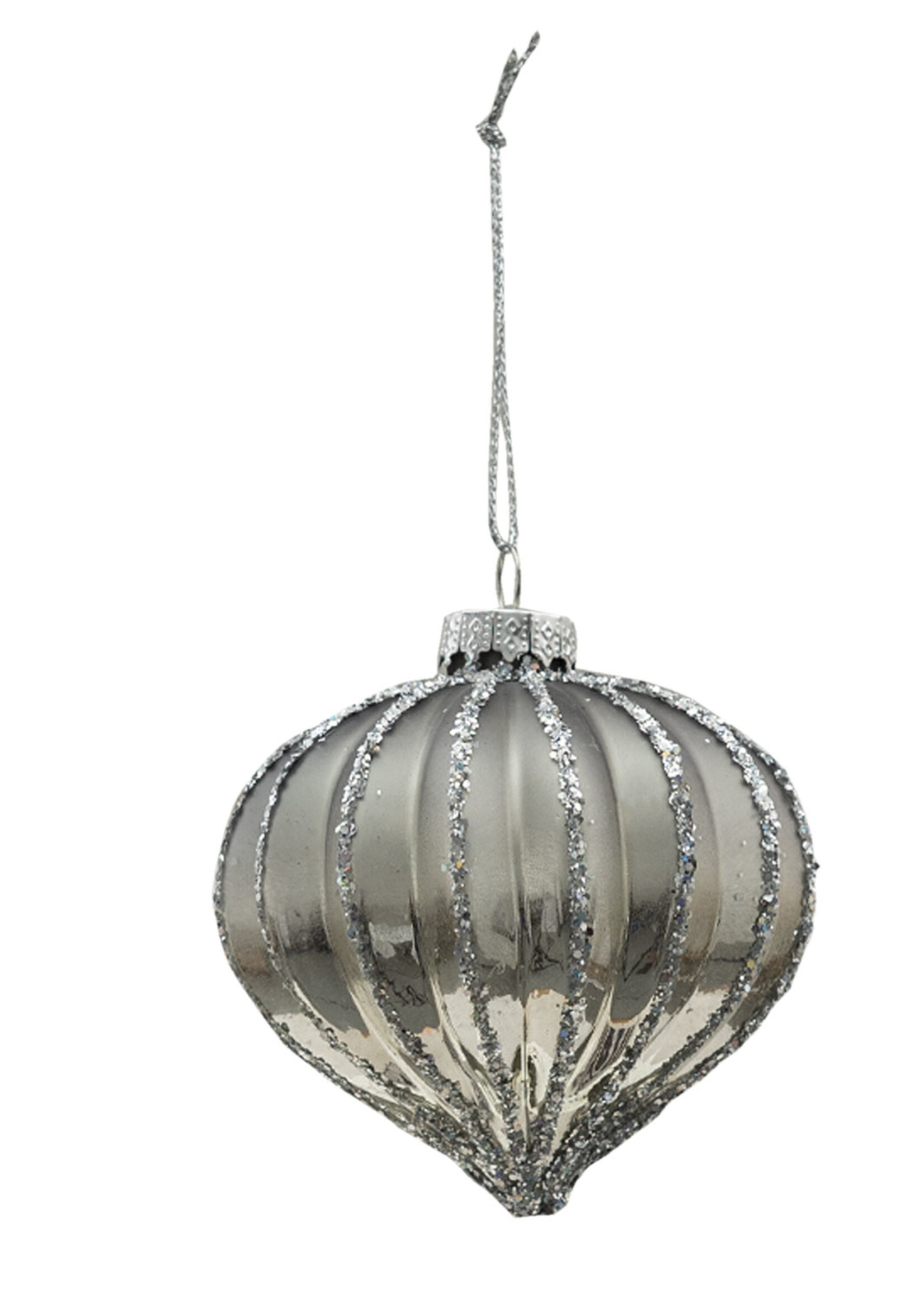 Clayre & Eef Doos kerstballen Ø 8 cm (set 4) 6GL3267