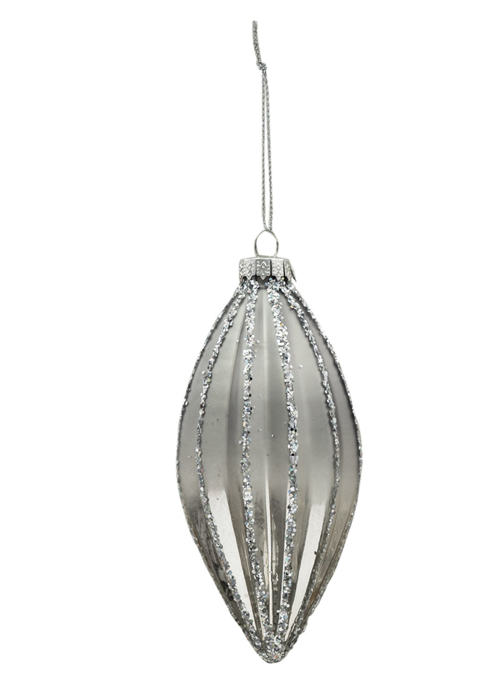 Clayre & Eef Boule de Noël  6*13 cm (set 4) 6GL3268