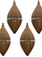 Clayre & Eef Doos kerstballen 7*7*14 cm (set 4) 6GL3272