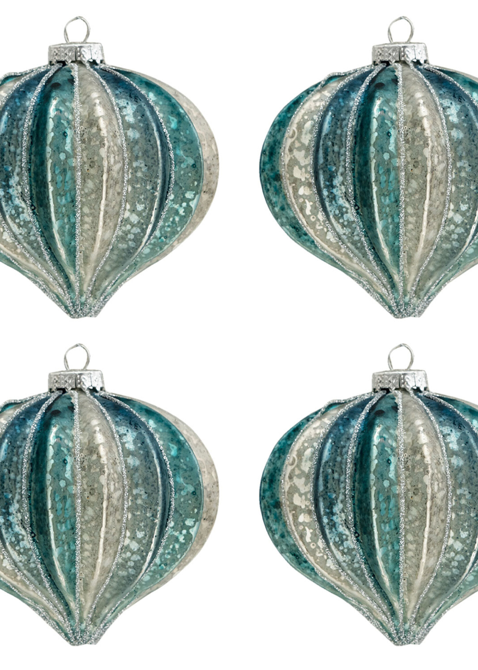 Clayre & Eef Boule de Noël Ø 10 cm (set 4) 6GL3276