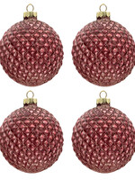 Clayre & Eef Boule de Noël Ø 8 cm (set 4) 6GL3279