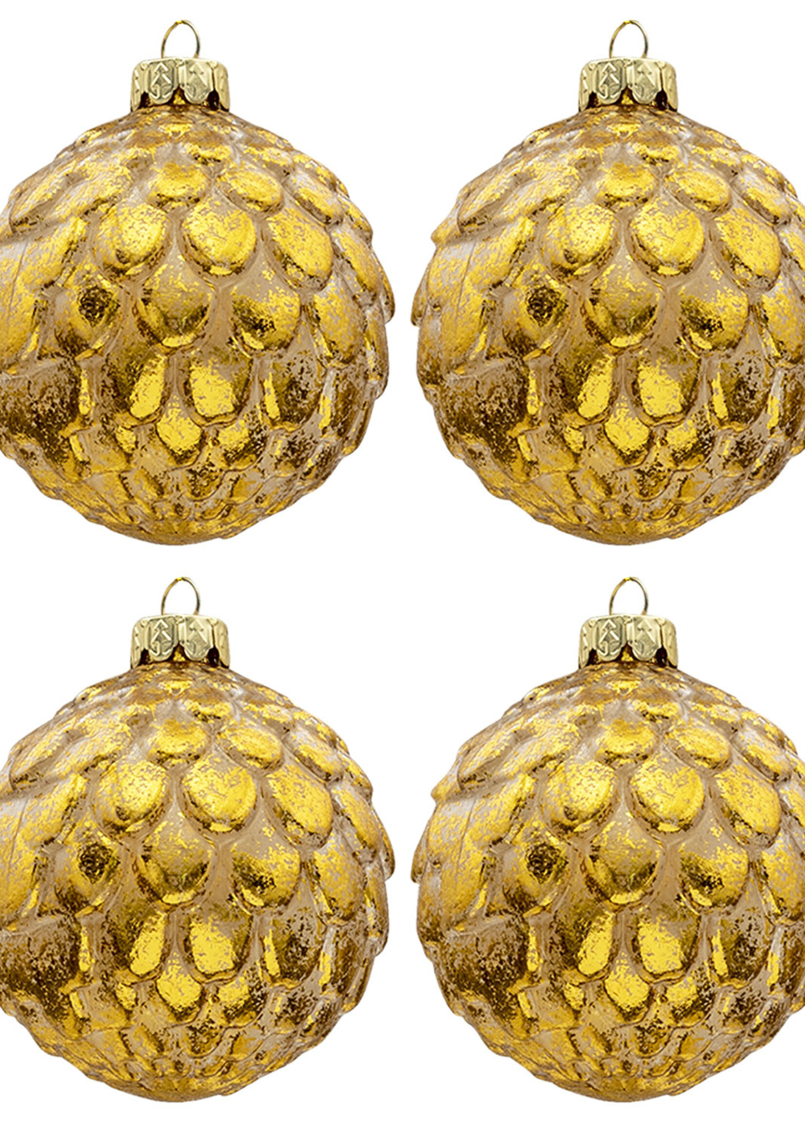 Clayre & Eef Boule de Noël Ø 8 cm (set 4) 6GL3283