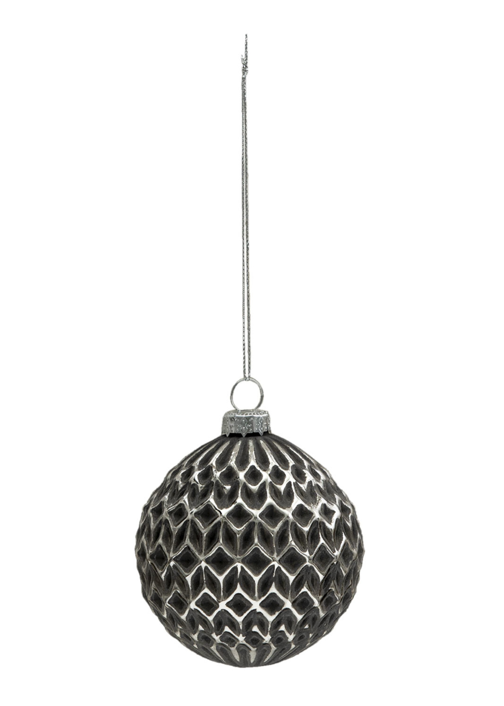 Clayre & Eef Doos kerstballen Ø 8 cm (set 4) 6GL3289