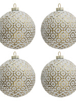 Clayre & Eef Doos kerstballen Ø 10 cm (set 4) 6GL3291