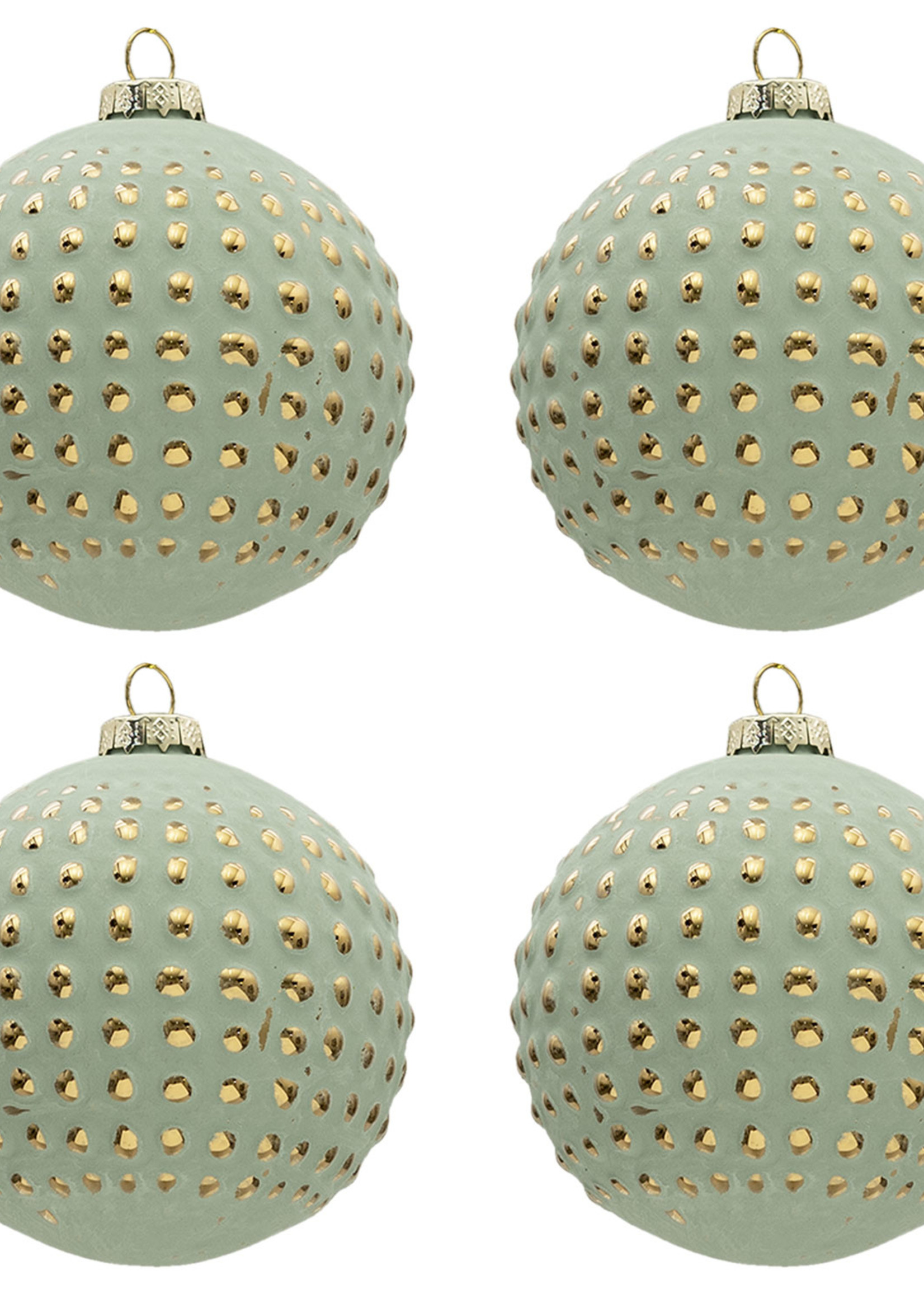 Clayre & Eef Doos kerstballen Ø 10 cm (set 4) 6GL3295