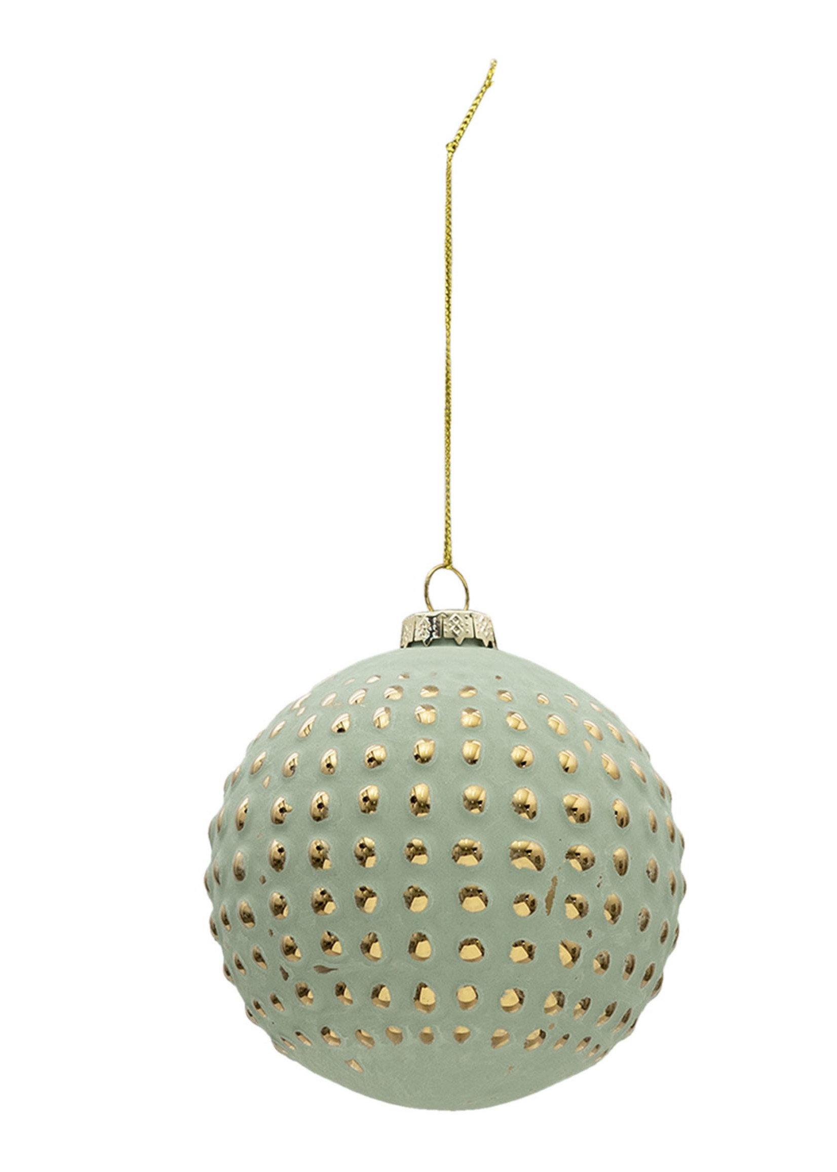 Clayre & Eef Doos kerstballen Ø 10 cm (set 4) 6GL3295