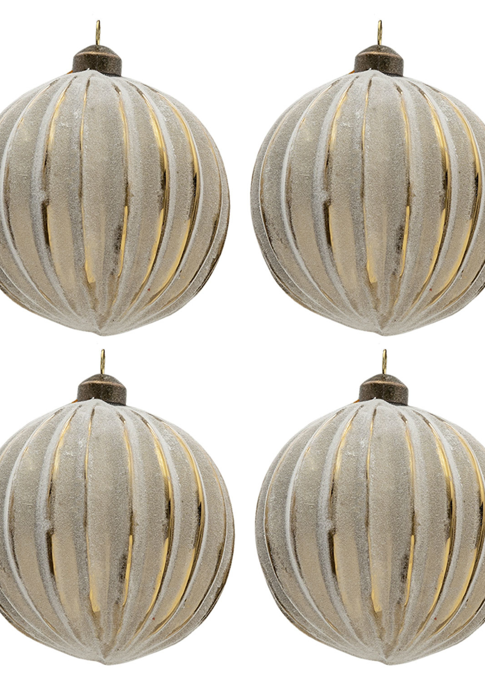 Clayre & Eef Boule de Noël Ø 10 cm (set 4) 6GL3302