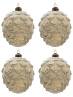 Clayre & Eef Boule de Noël Ø 8*13 cm (set 4) 6GL3304