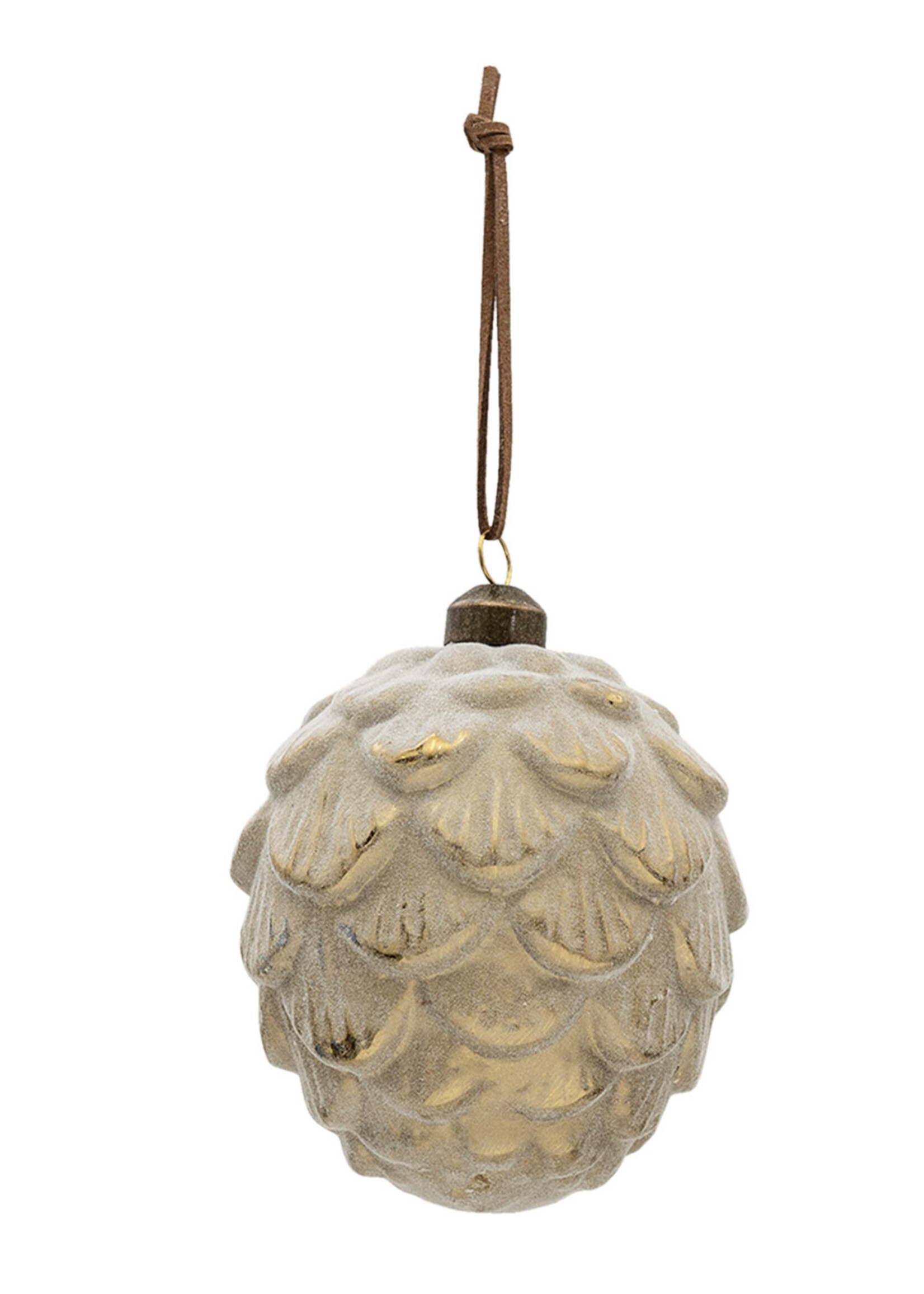 Clayre & Eef Doos kerstballen Ø 8*13 cm (set 4) 6GL3304