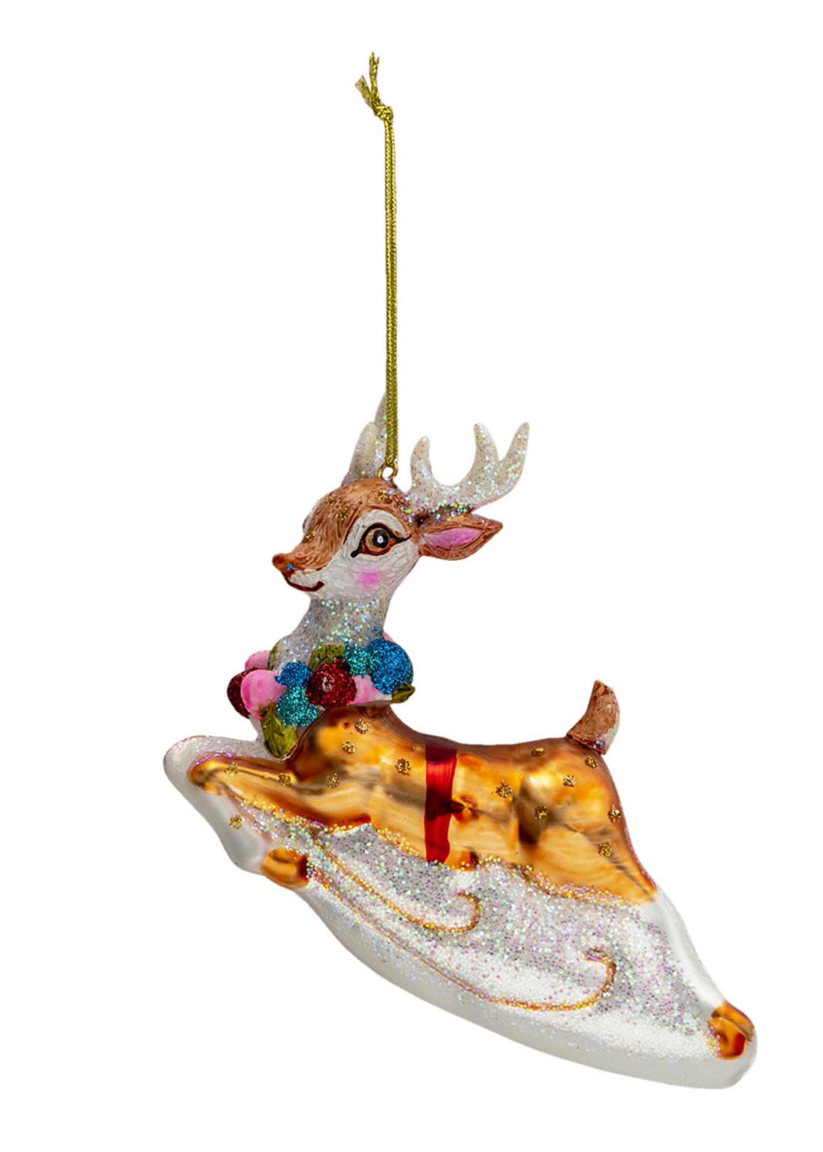 Clayre & Eef Boule de Noël renne 13*4*12 cm 6GL3316