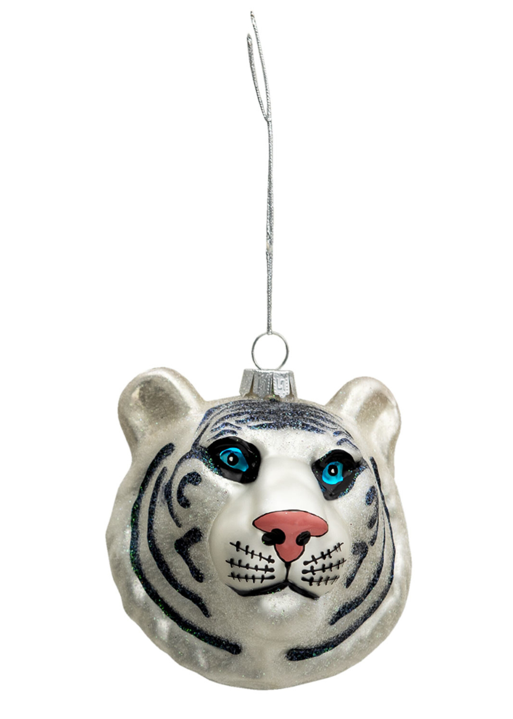 Clayre & Eef Boule de Noël tigre 10*9*10 cm 6GL3317