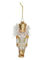 Clayre & Eef Kerstbal notenkraker 4*5*16 cm 6GL3322