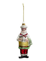 Clayre & Eef Kerstbal kerstman 7*7*17 cm 6GL3324