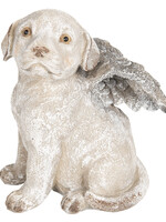 Clayre & Eef Décoration chien avec des ailes 16*13*20 cm 6PR2659