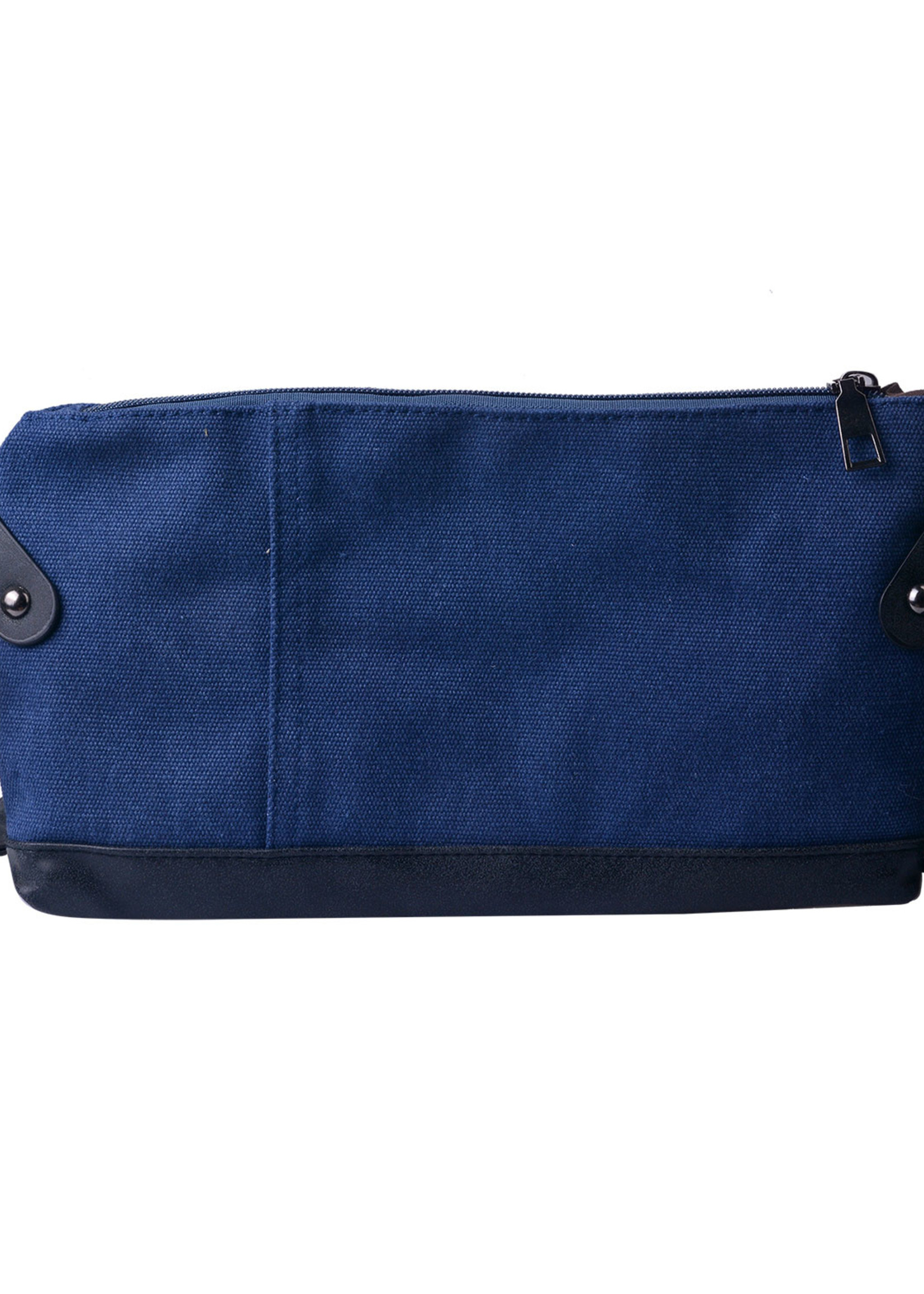 Clayre & Eef Sac 25*18*16 cm bleu JZBG0254BL