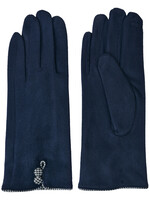 Clayre & Eef Gants 8*24 cm bleu JZGL0036BL