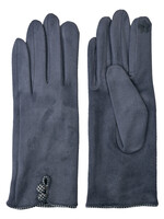 Clayre & Eef Handschoenen 8*24 cm grijs JZGL0036G