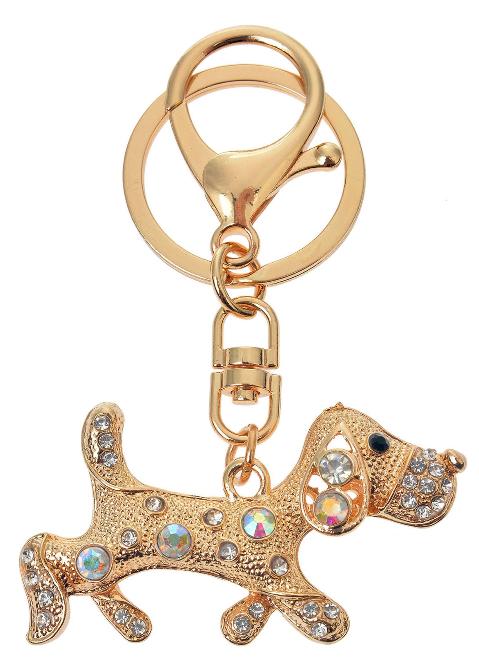 Clayre & Eef Sleutelhanger zilverkleurig JZKC0067