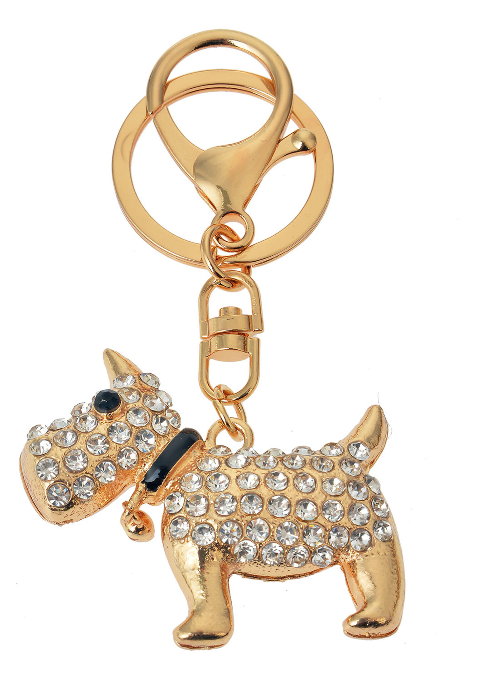 Clayre & Eef Sleutelhanger zilverkleurig JZKC0070