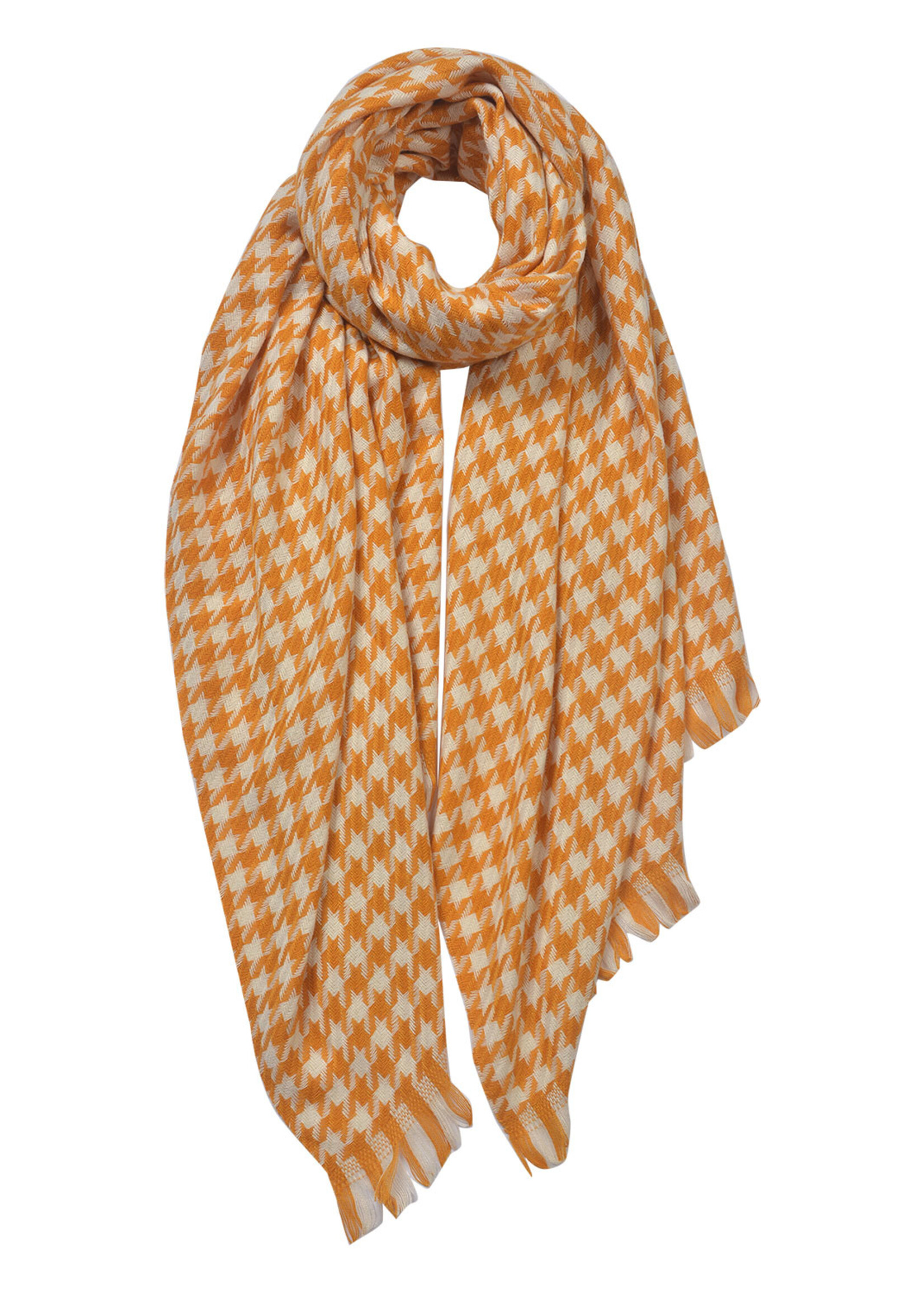 Clayre & Eef Sjaal 60*190 cm geel JZSC0607Y