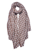 Clayre & Eef Écharpe 68*190 cm brun JZSC0609CH