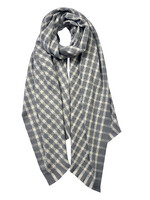 Clayre & Eef Écharpe 68*190 cm gris JZSC0609G