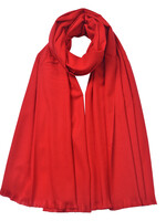 Clayre & Eef Écharpe 70*190 cm rouge JZSC0611R