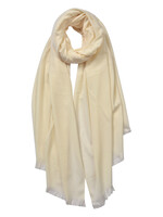 Clayre & Eef Sjaal 70*190 cm wit JZSC0611W