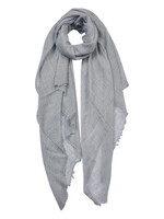 Clayre & Eef Écharpe 100*200 cm gris JZSC0613G