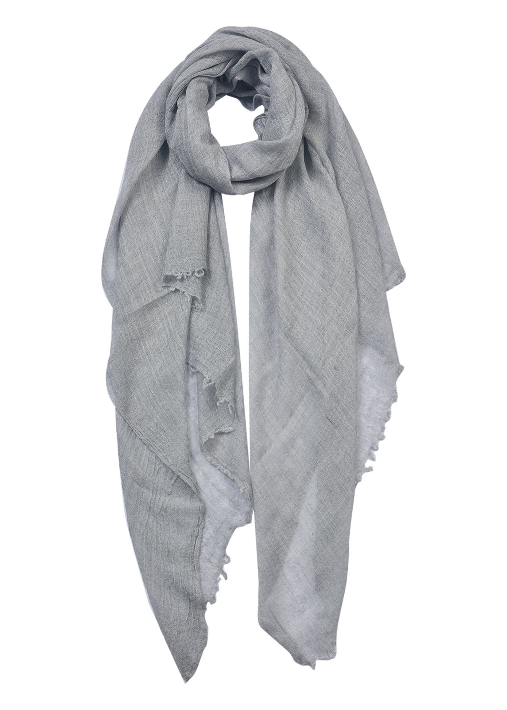 Clayre & Eef Écharpe 100*200 cm gris JZSC0613G