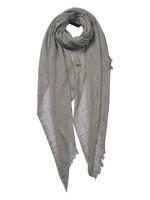 Clayre & Eef Sjaal 100*200 cm groen JZSC0613GR