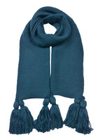 Clayre & Eef Écharpe 40*180 cm bleu JZSC0616BL